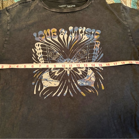 Lucky Brand Charcoal Crew Neck Tee - Picture 5 of 6